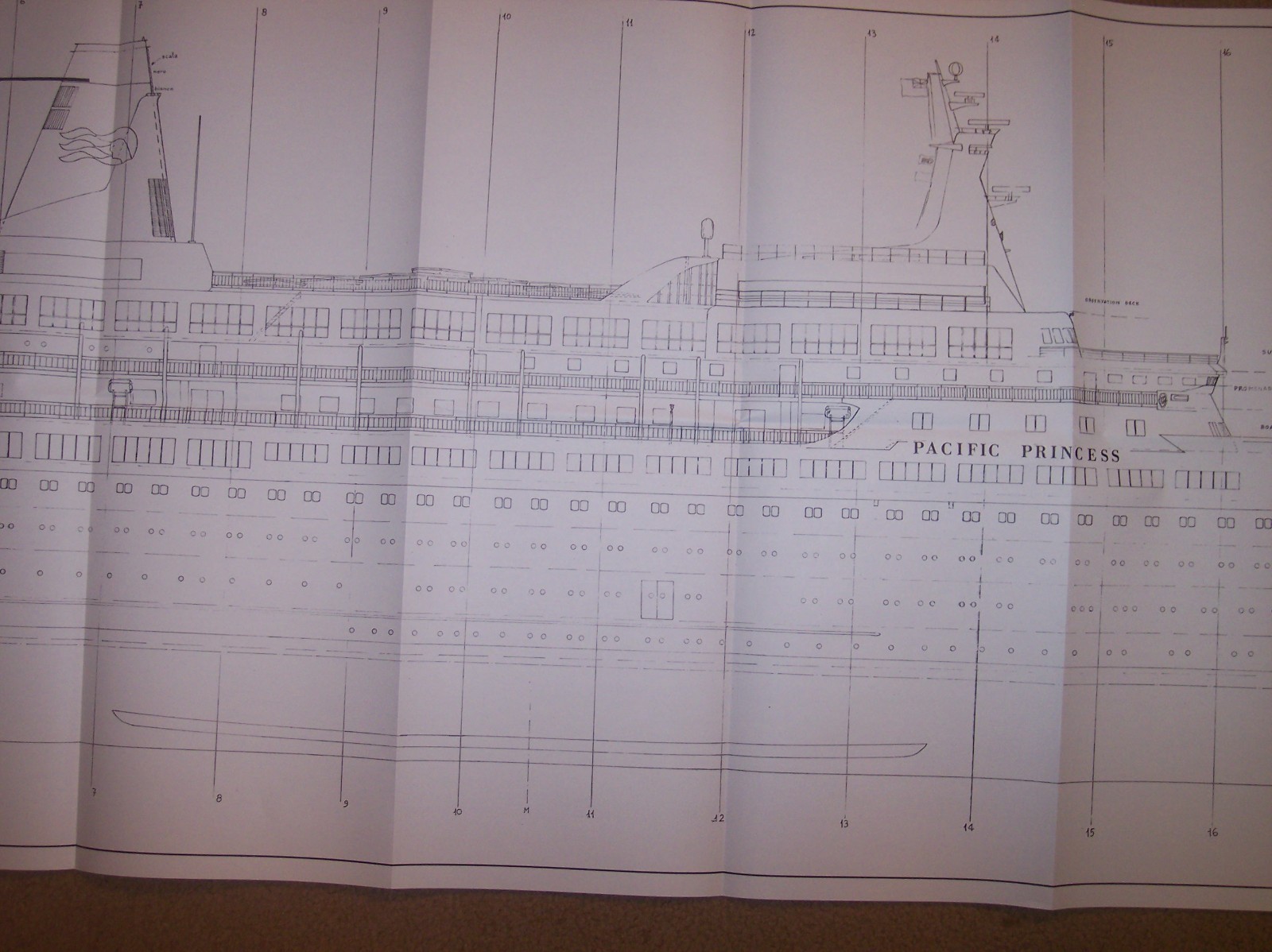 PACIFIC PRINCESS /THE LOVE BOAT SHIP PLANS