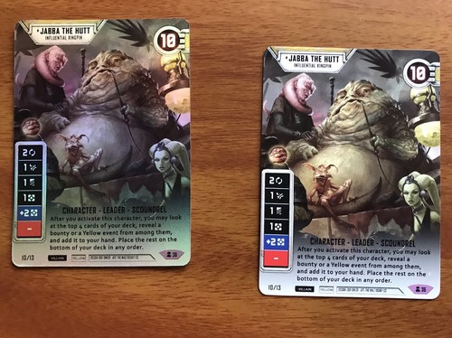 Star Wars Destiny - 1X Alt Art FOIL JABBA THE HUTT - INFLUENTIAL KINGPIN (V1)