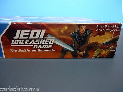 Star Wars Jedi Unleashed Board Game Battle on Geonosis 2002 Family Complete MB