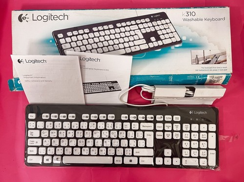 Logitech K310 Washable USB Wired Keyboard English Arabic Keyboard ✨NEW OPEN BOX