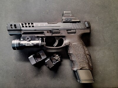 HK VP9 Match  plate. Viridian RFX 35 Holosun 508T Trijicon 507C X2  407C