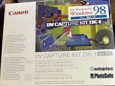 Canon DV Capture Kit DK-1 for pc New Old Stock