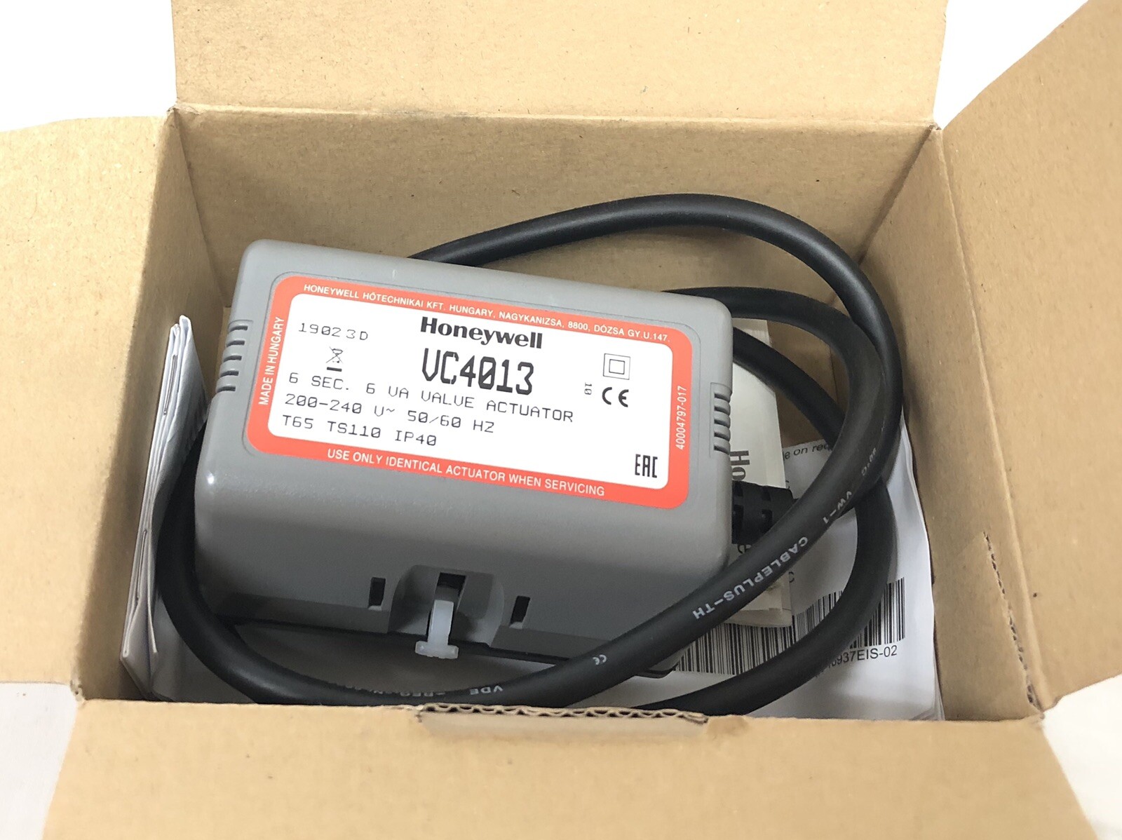 Honeywell Valve Actuator VC4013ZZ00 New 6 Sec Cable Honeywell Valve Actuator VC4013ZZ00 New 6 Sec Cable