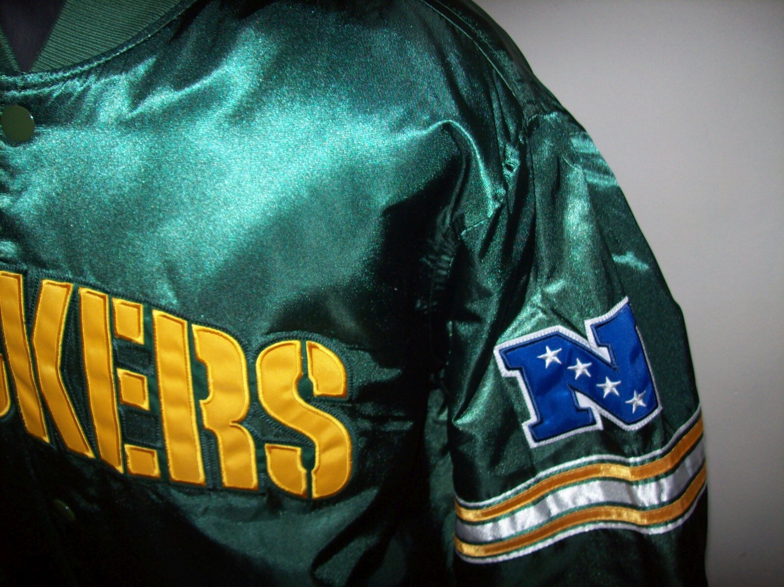 GREEN BAY PACKERS Starter Snap Down Jacket GREEN XL | eBay