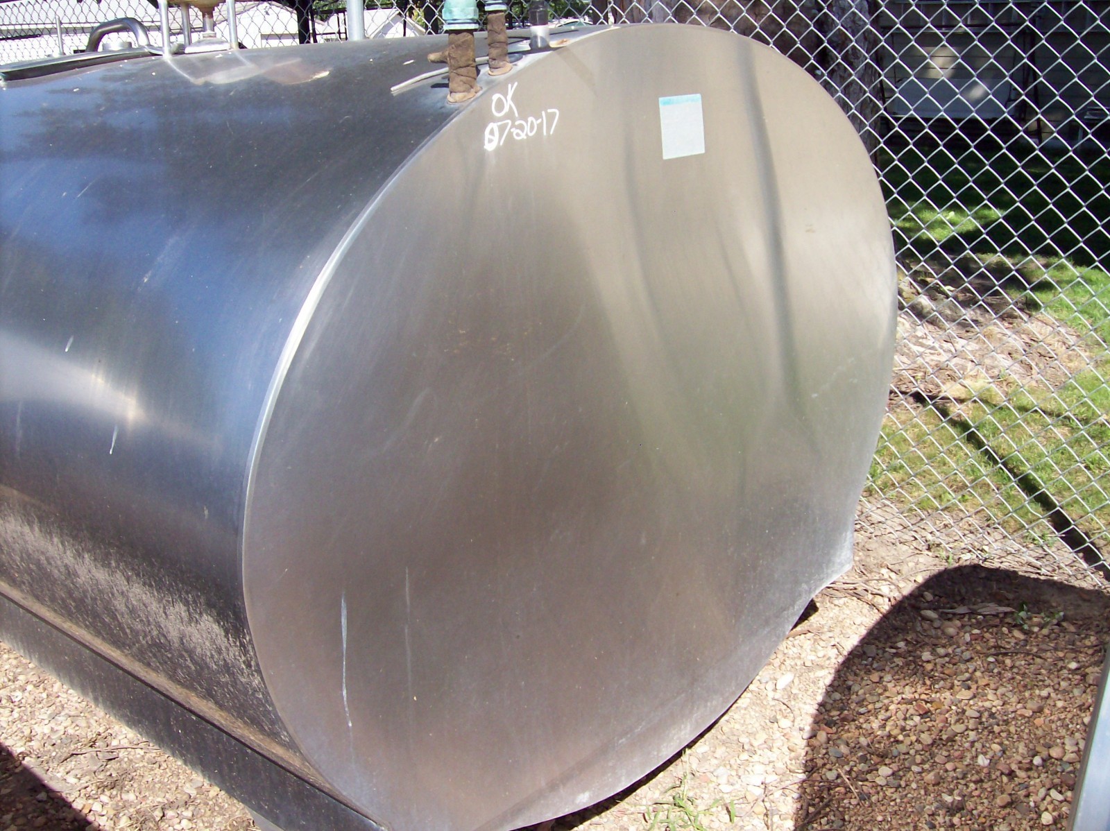 MUELLER 800 Gallon Stainless Steel Bulk Milk Cooling Farm Tank OH71228