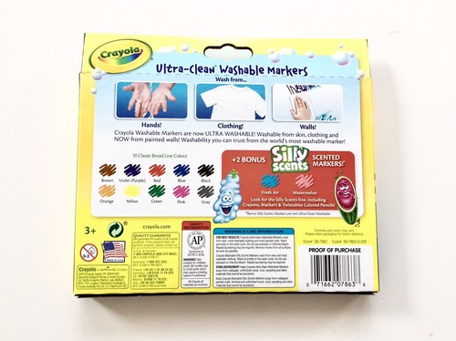 Crayola Broad Line Ultra Clean Washable Markers, 12 Count