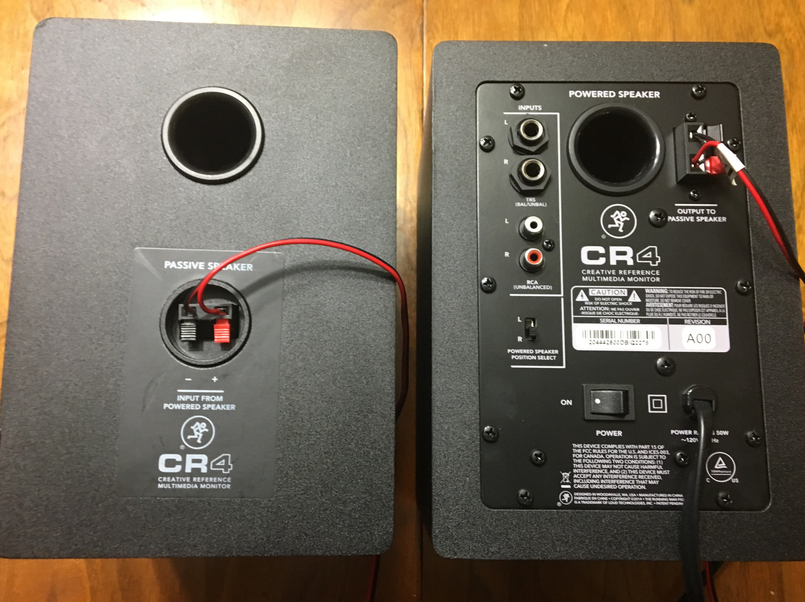 MACKIE CR 4 CREATIVE REFERENCE MONITORS, STANDARD PAIR- EXCELLENT CONDITION