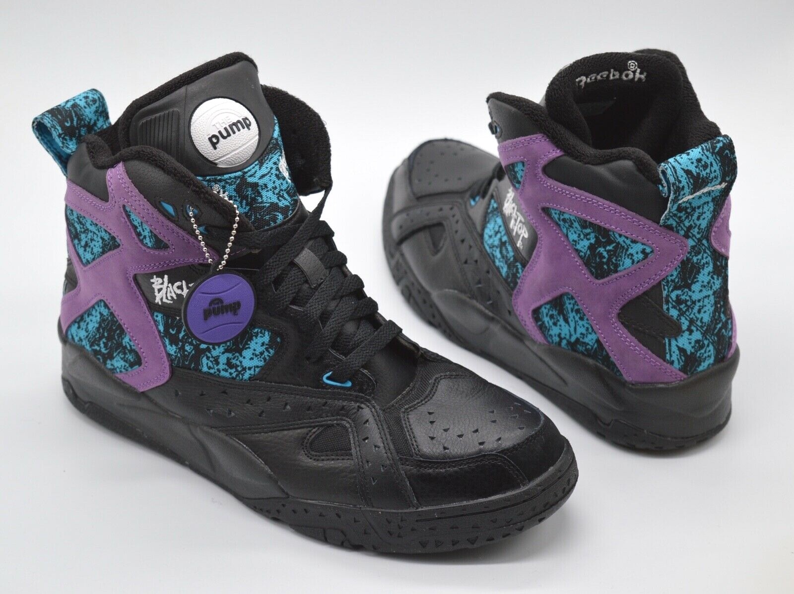 reebok pump black top