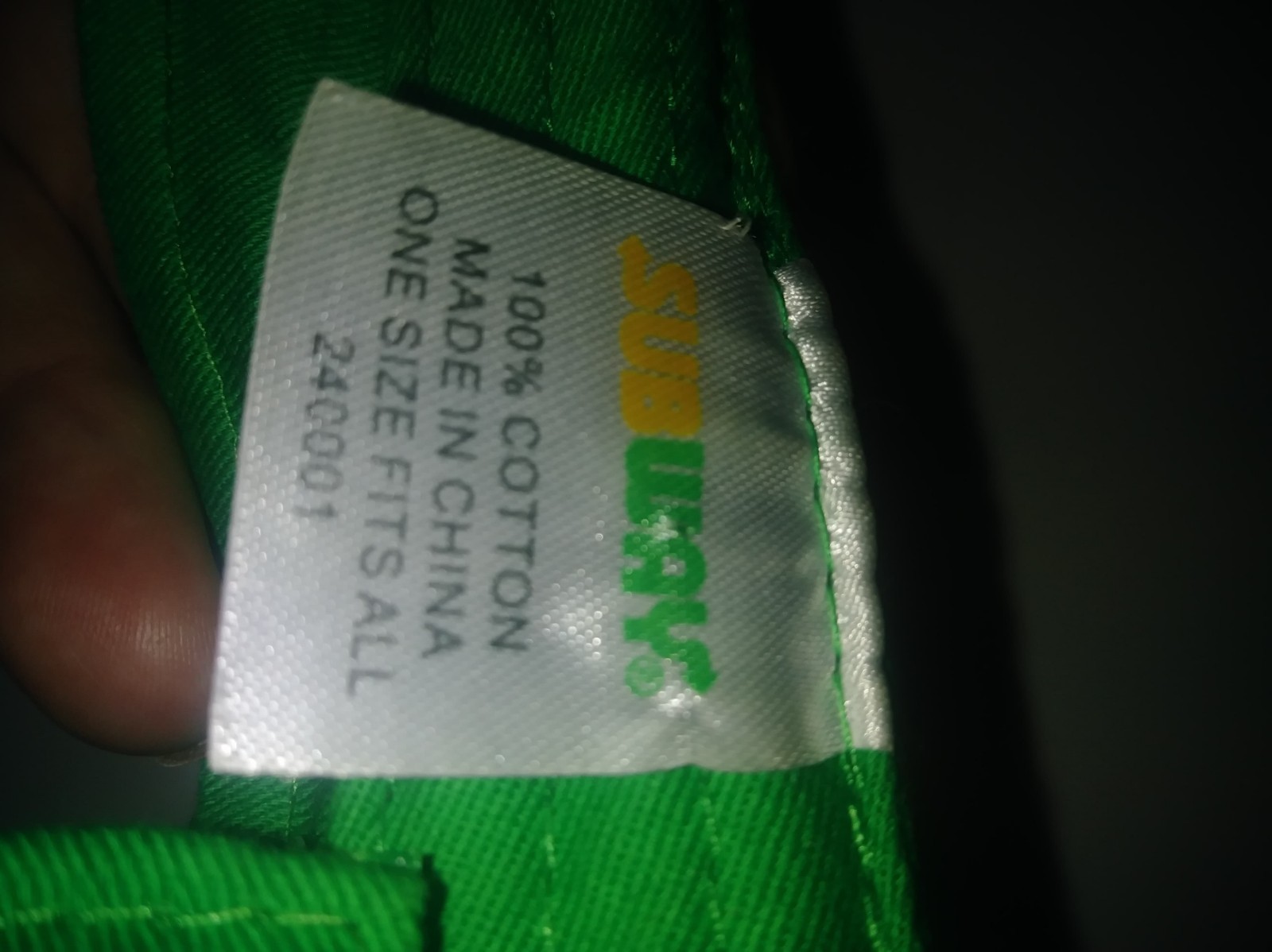 Subway Employee New Logo Visor