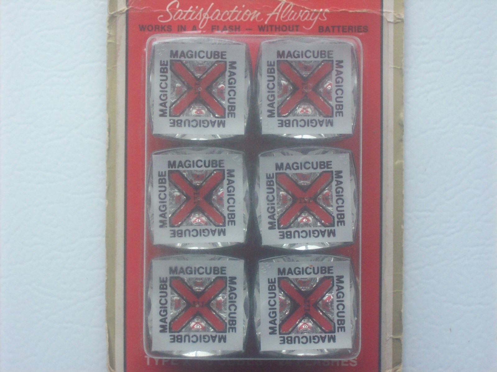 VINTAGE NOS FOCAL TYPE X MAGICUBES ~ 6 CUBES/24 FLASHES ~ Kmart ~ FACTORY SEALED