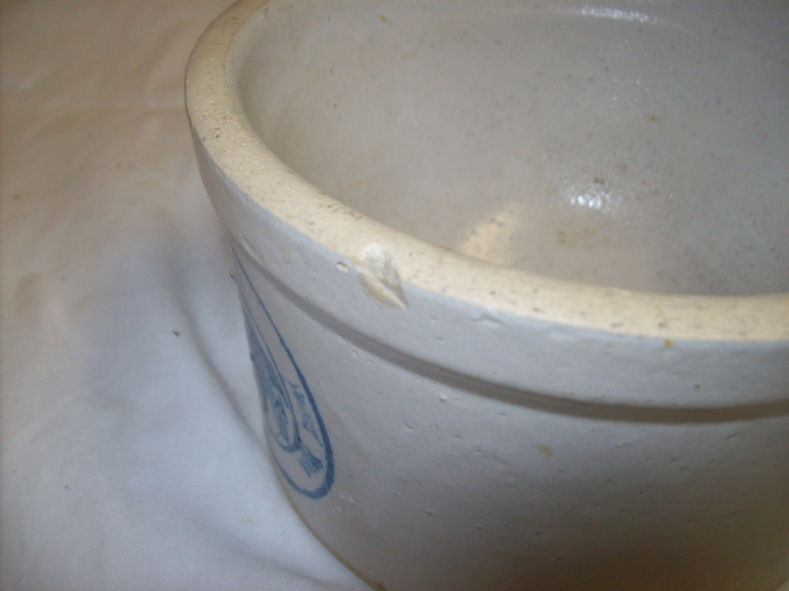 Antique Louisville Pottery Indian Head Nickel Crock