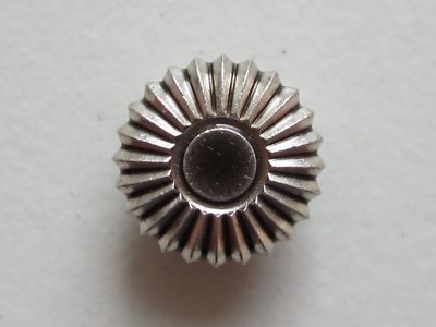 Pocket watch crown steel antique style 8.25 mm diam.