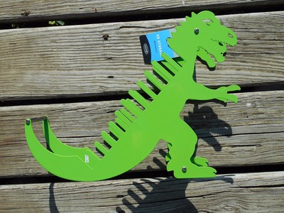 Cool Metal Dinosaur T Rex CD Holder 11quot H Play Room Teen Or Dorm RoomGreen