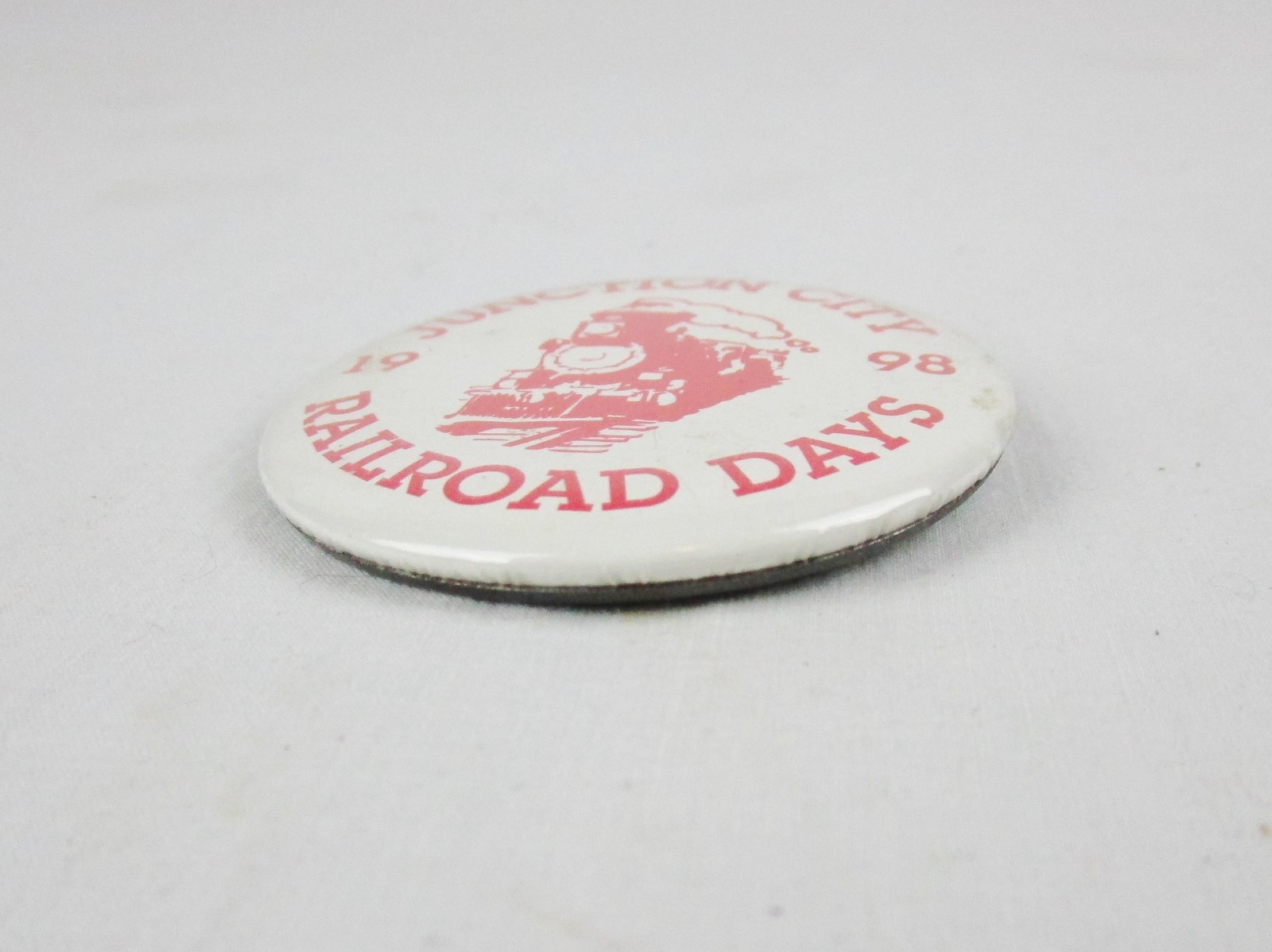 Junction City Railroad Days 1998 Pinback Button Pin Badge Ky Festival Metal