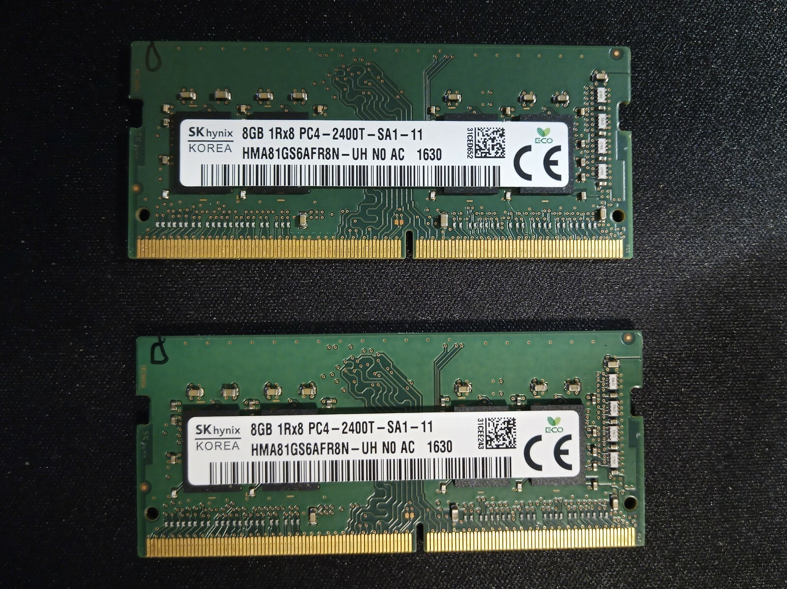 SK Hynix 16 GB - 8GB X 2 1Rx 8 PC4-2400T SA1-11 RAM LAPTOP MEMORY