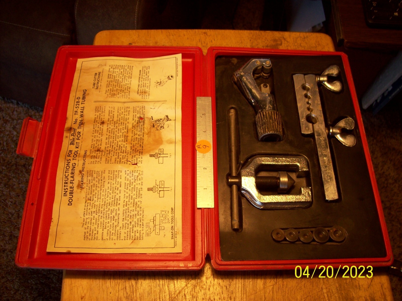 Blue Point Flaring & Double Flaring Tool Set Tf528d, G.u.c. Used