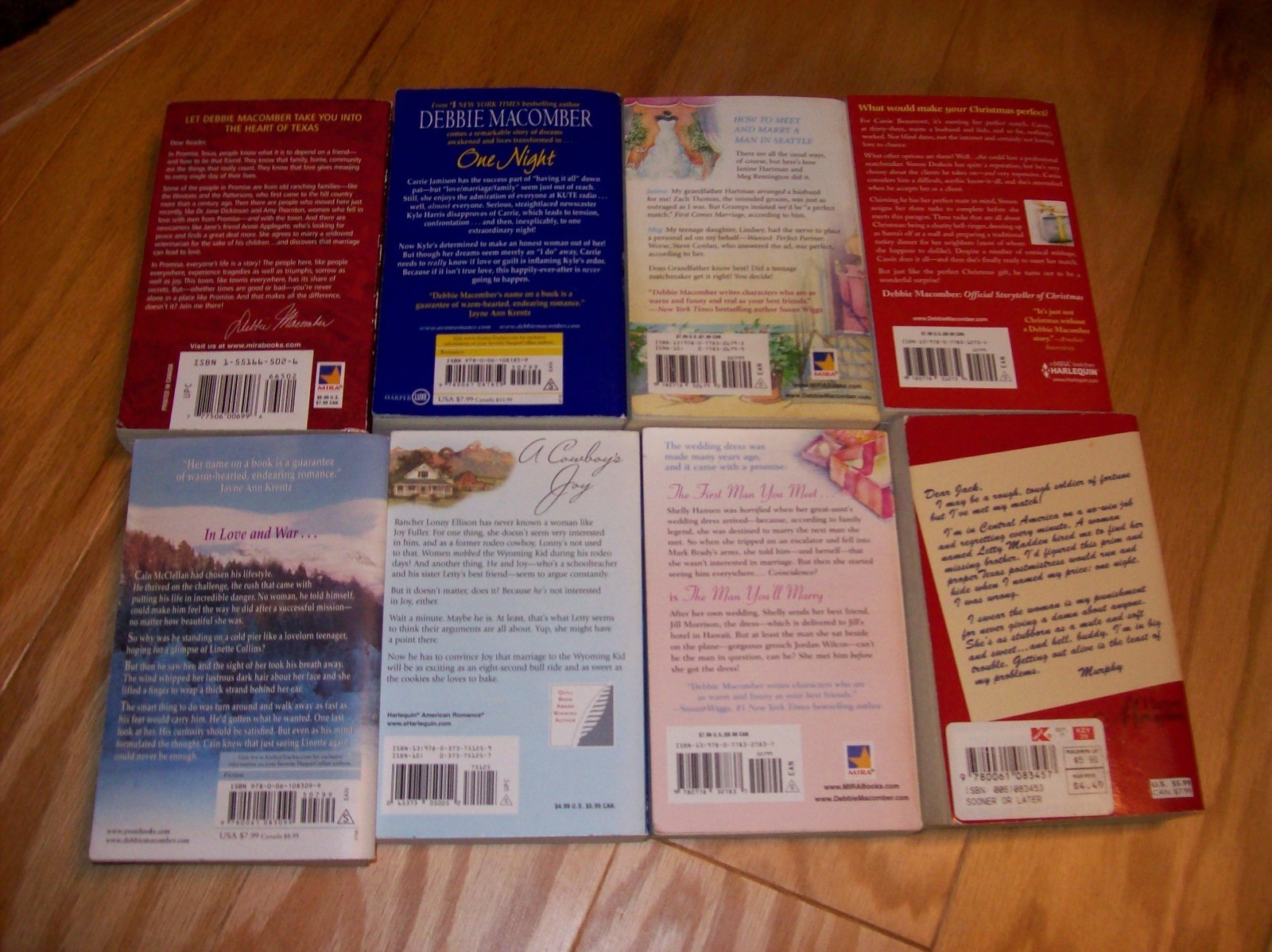 Lot of 8 Debbie Macomber Books