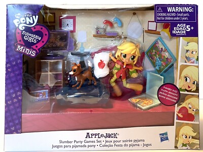 My Little Pony Equestria Girls Mini Applejack Slumber Party Games Set Hasbro