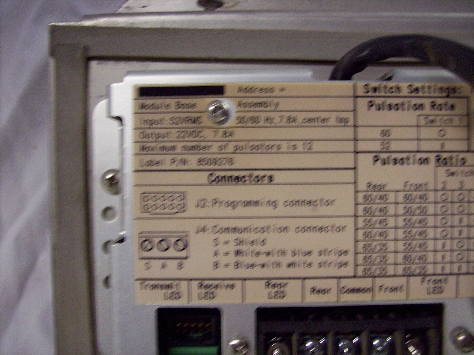 BOUMATIC Pulsation Controller 8518514 with 8509278 Board