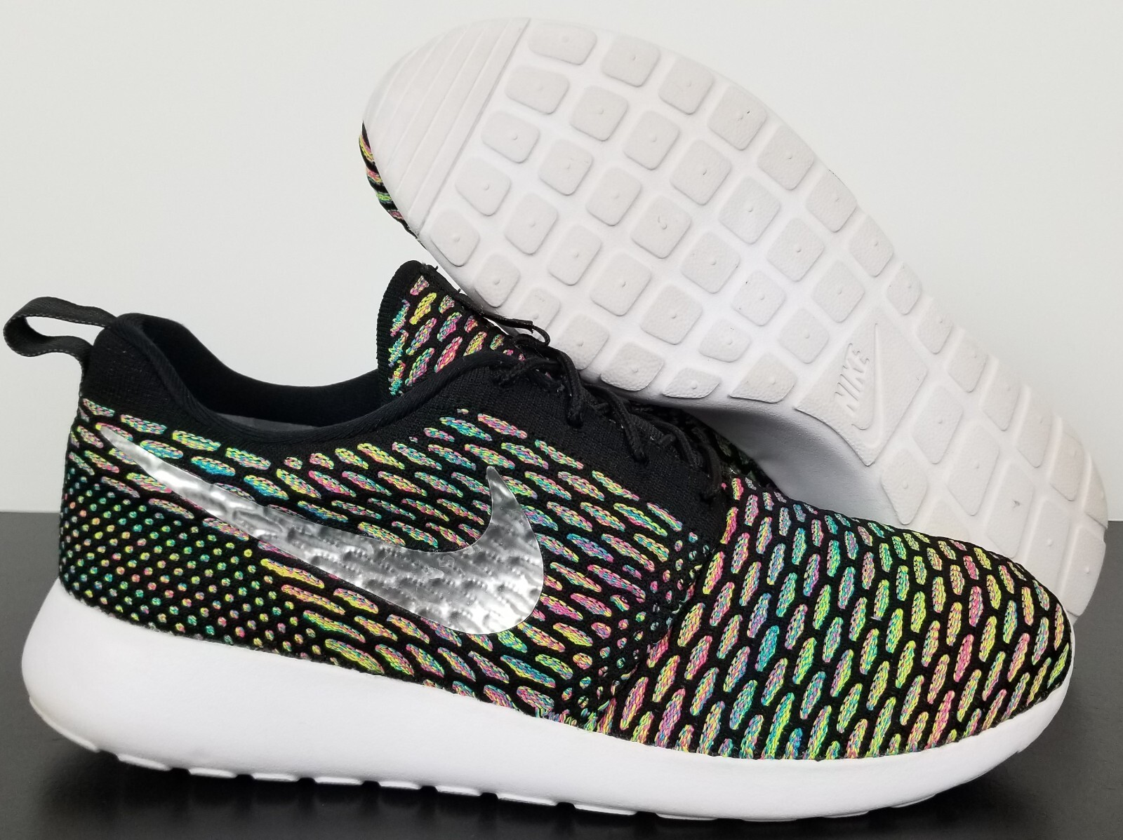 nike roshe run flyknit multicolor