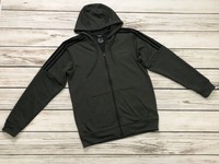 olive green adidas zip up