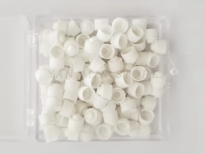 100pcs PE Ceramic Crucible PE Positioning Alumina Crucible 6.7MM*7.1MM