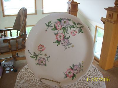 Fruit Blossom Floral Spray Porcelain Decorative Vintage Plate