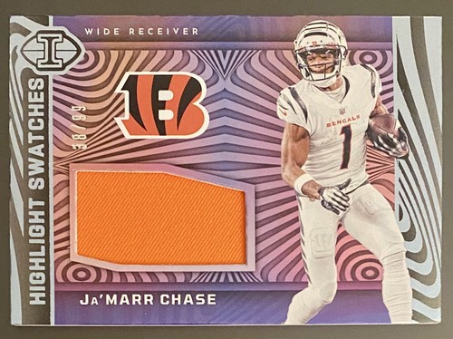 2023 Panini Illusions Ja'Marr Chase Highlight Swatches Blue 2023 Panini Illusions Ja'Marr Chase Highlight Swatches Blue