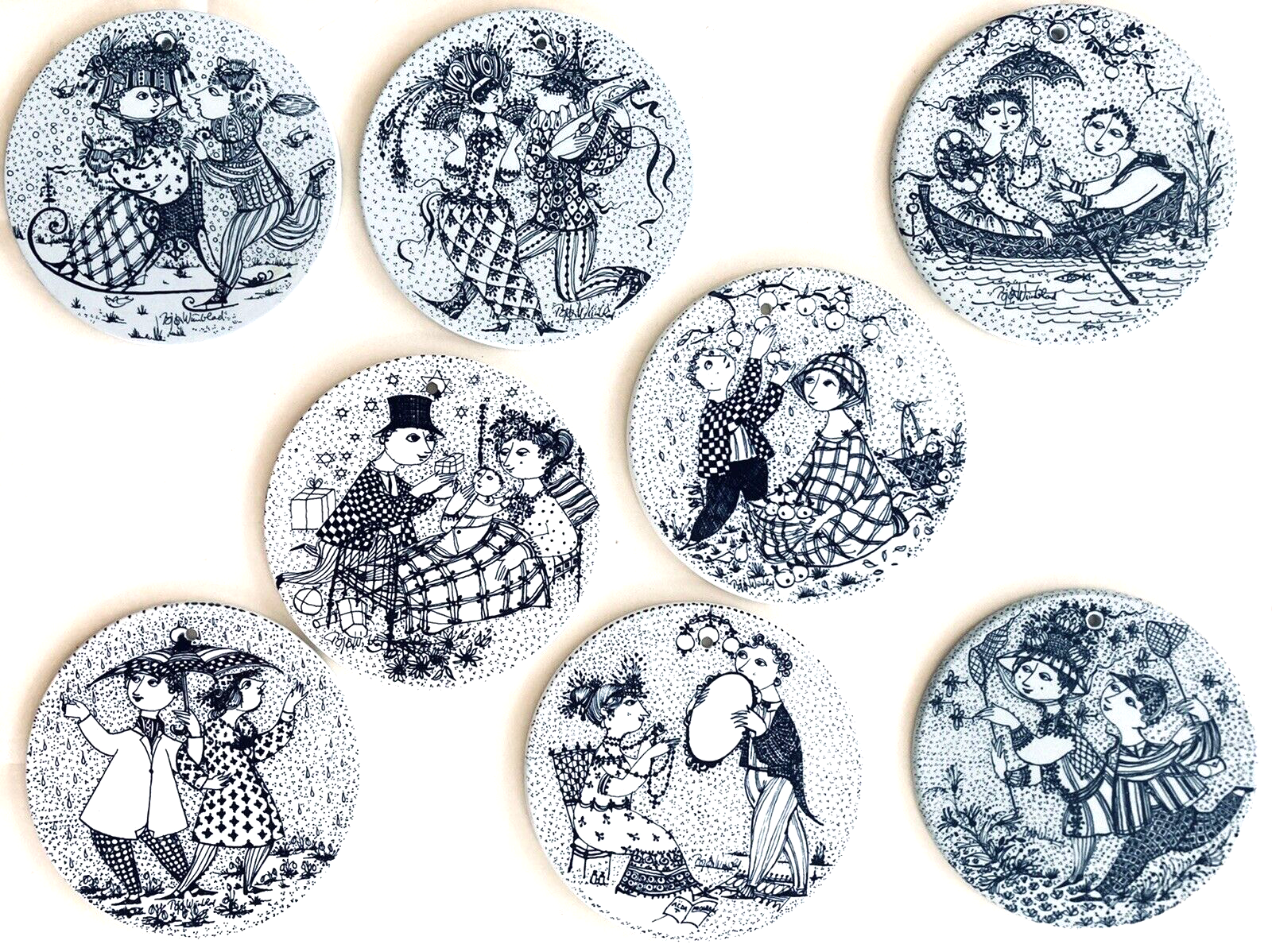 Bjorn Wiinbladマンスリープレート12ヶ月セットNymolle北欧 Bjorn Wiinbladマンスリープレート12ヶ月セットNymolle北欧