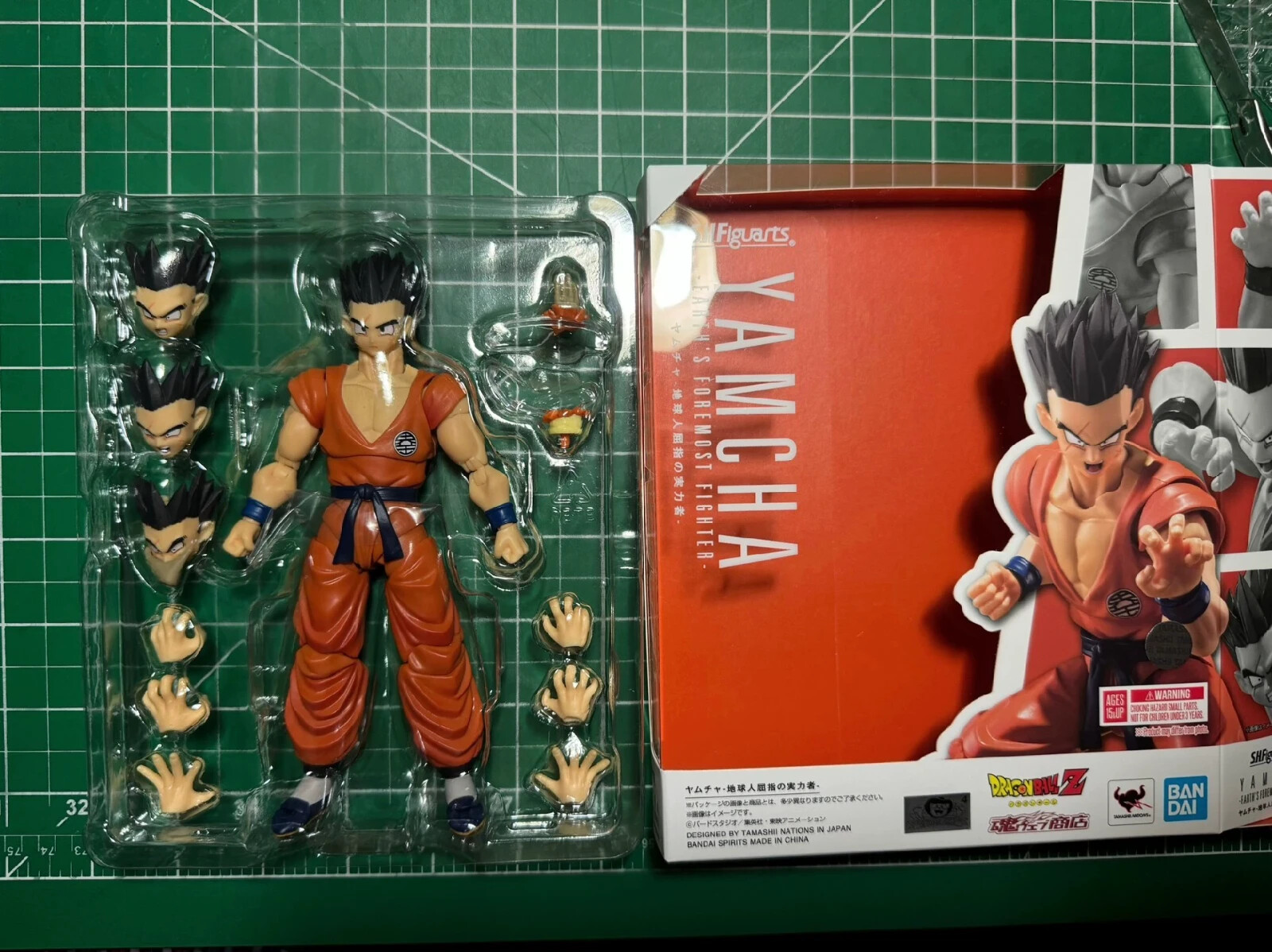 PB SHF Yamcha Dragon Ball 1/12 Figure 6'' SHF With Head Sculpt