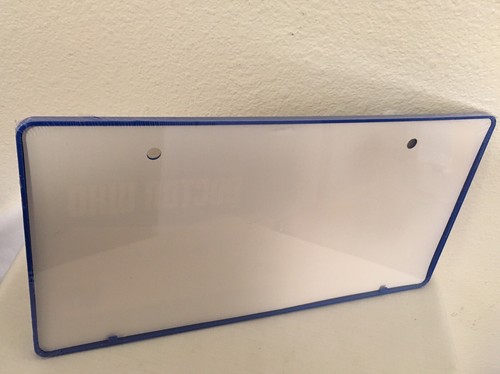 Doctor Who License Plate Frame My Other Ride Is The TARDIS Police Box