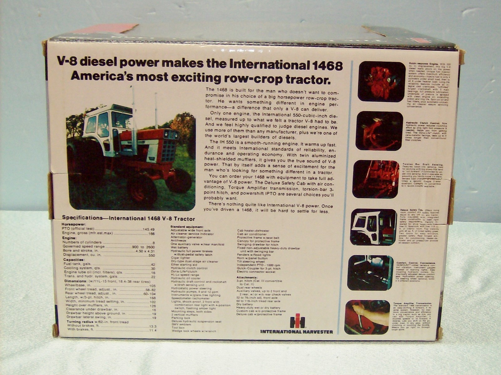 INTERNATIONAL 1468 V-8 W/CAB and (DW) #3 KEY PRECISION Series Die-Cast Metal