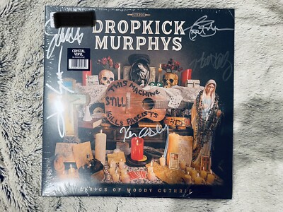 Dropkick Murphys SIGNED This Machine Still Kills Fascists Crystal Vinyl LP New