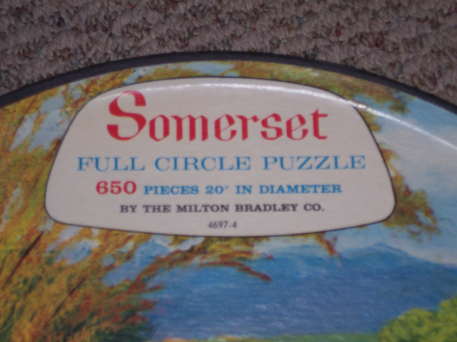 Vintage 1966, Somerset Full Circle Puzzle, Winding Creek, 650 pcs.14