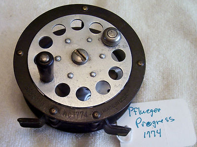 Moulinet De Pêche à La Mouche Vintage Pflueger Progress 1774 - Bon état, Prix Réduit