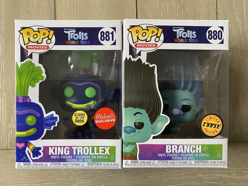 king trollex funko pop glow in the dark