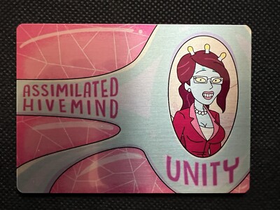 UNITY- Rick & Morty Cryptozoic Metal Chase Convention Card # M9