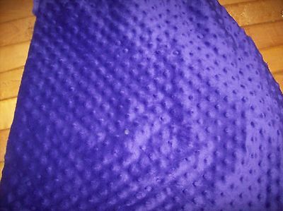 Personalized purple minky dot  lovey 45x30 double layer minky dot blanket  