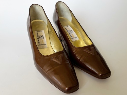 関税&送料込】Valentino Garavani Multicolor Leather And Fa Vintage Valentino Garavani Multicolor Leather Shoes size