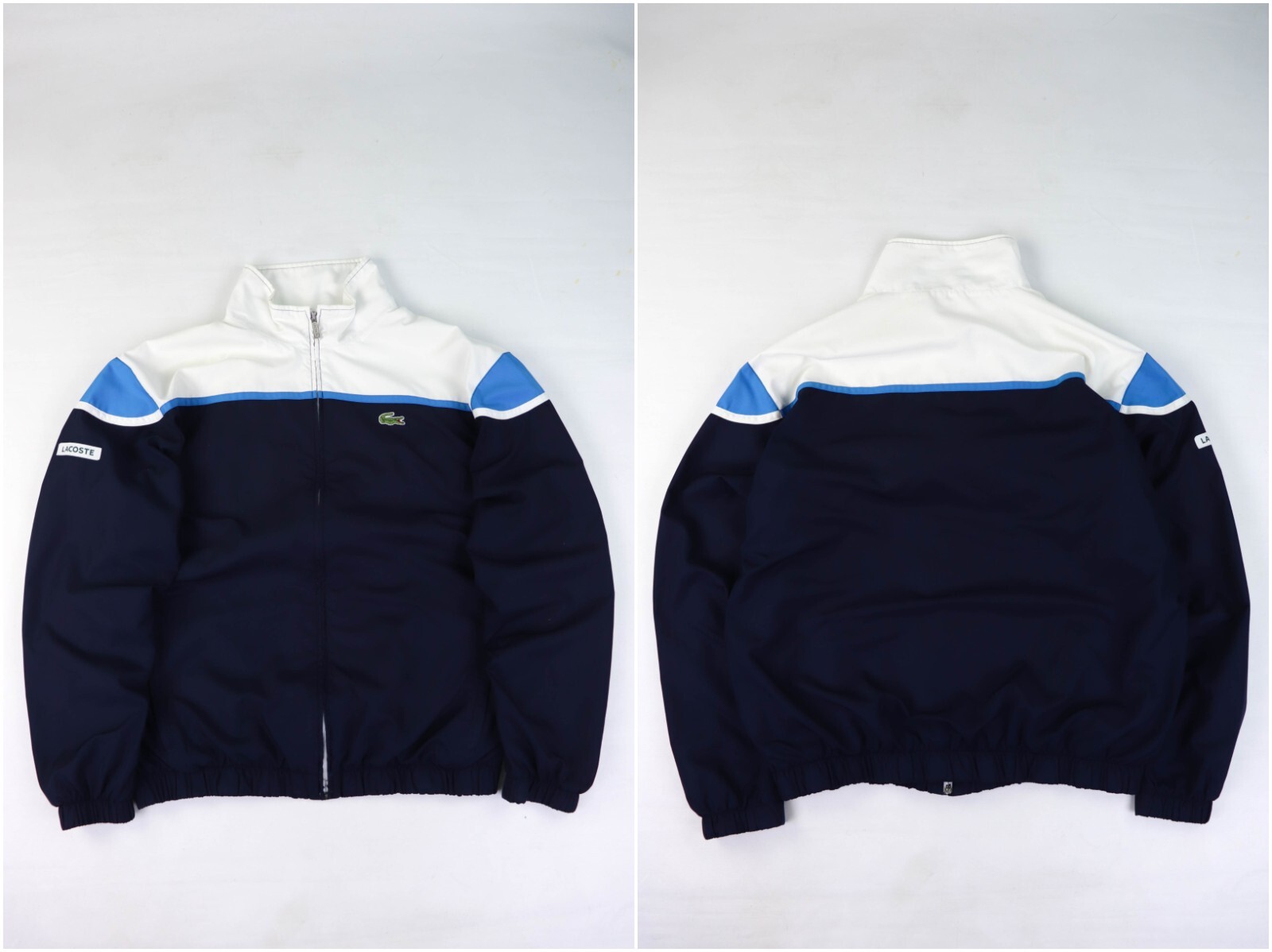 Vintage Lacoste Sport Blue/White Track Jacket Size 6|192 Vintage Lacoste Sport Blue/White Track Jacket Size 6|192