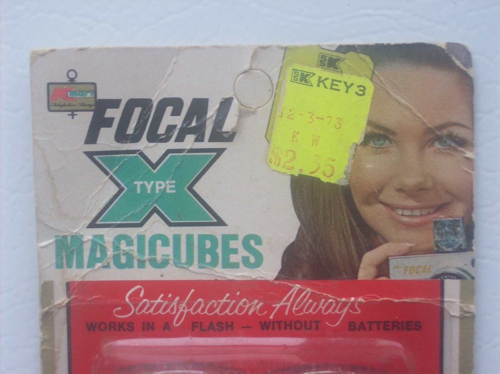 VINTAGE NOS FOCAL TYPE X MAGICUBES ~ 6 CUBES/24 FLASHES ~ Kmart ~ FACTORY SEALED