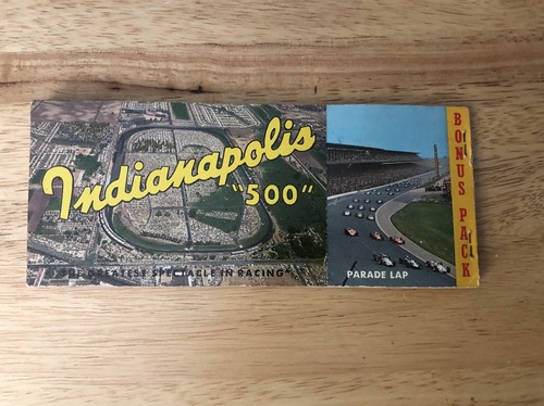 Indianapolis 500 Sounvenir Color Postcard Album Photo Race Cards Book 1960’s