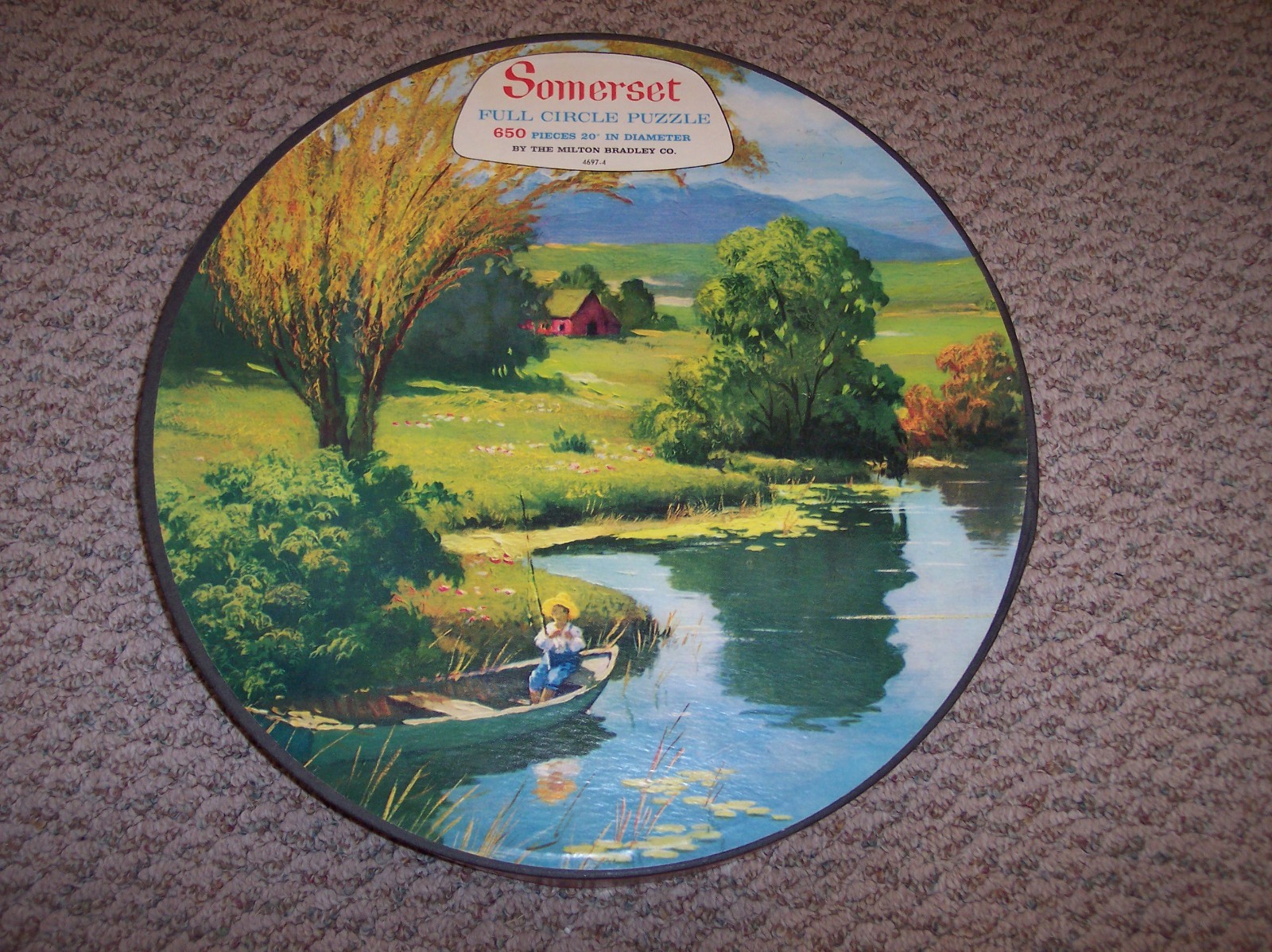 Vintage 1966, Somerset Full Circle Puzzle, Winding Creek, 650 pcs.14