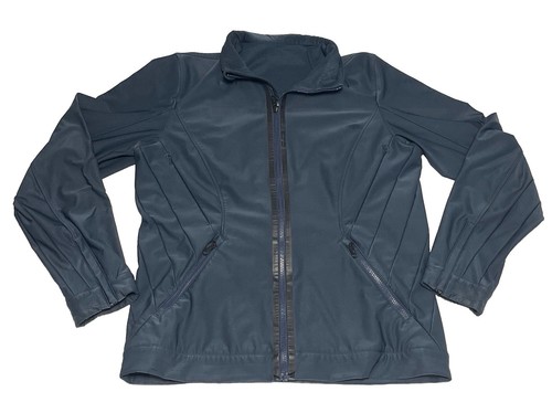 Lululemon Mens Blue Nulu Fabric Full Zip Stretch Jacket