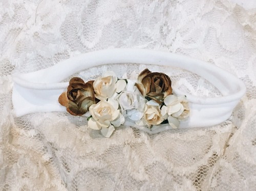 Boho Floral Baby Girl Headband, Bling Pacifier Clip, Lamb Solicone Bead Teether