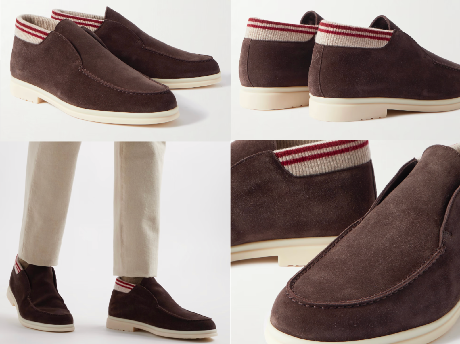 LORO PIANA LORO PIANA OPEN WINTERY WALK CHUKKA BOOTS SHOES SCHUHE CASHMERE SUEDE SNEAKERS