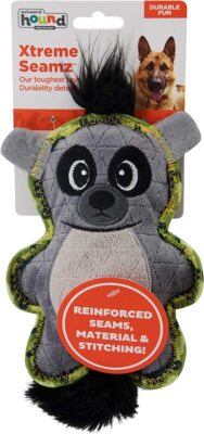 Extreme Seamz Lemur Durable Squeaker Dog Plush Toy By Outward Hound - Small NEW
