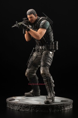 KOTOBUKIYA Resident Evil Chris Redfield PVC Model Statue Figure Rare
