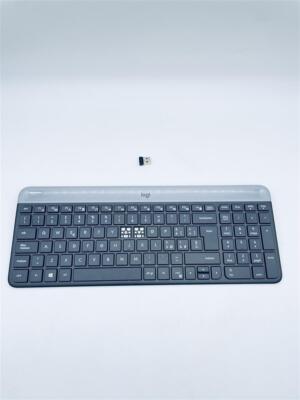 Logitech MK470 Slim Combo Italienisches QWERTY-Layout Kabelloses Tastatur Maus S