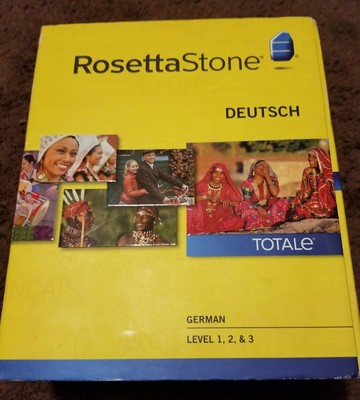 Rosetta Stone Version 4 German 1 2 3 COMPLETE 40Deutsch Levels 1341 new